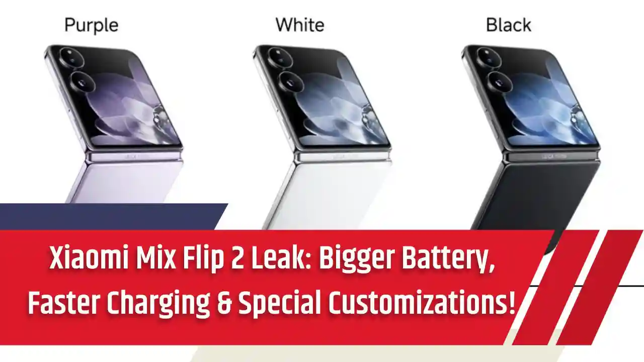 Xiaomi Mix Flip 2 Leak Bigger Battery, Faster Charging & Special Customizations!